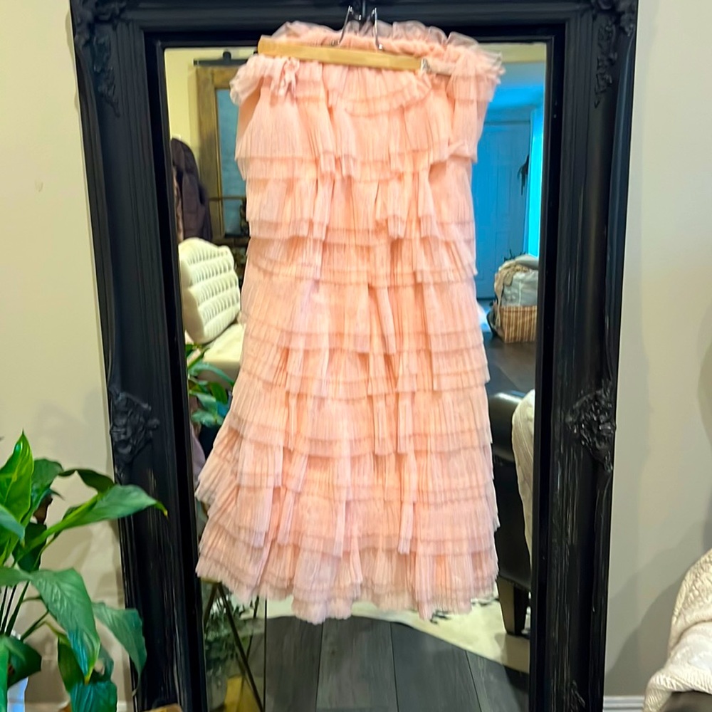 Victoire tiered tulle mini dress from Anthropology